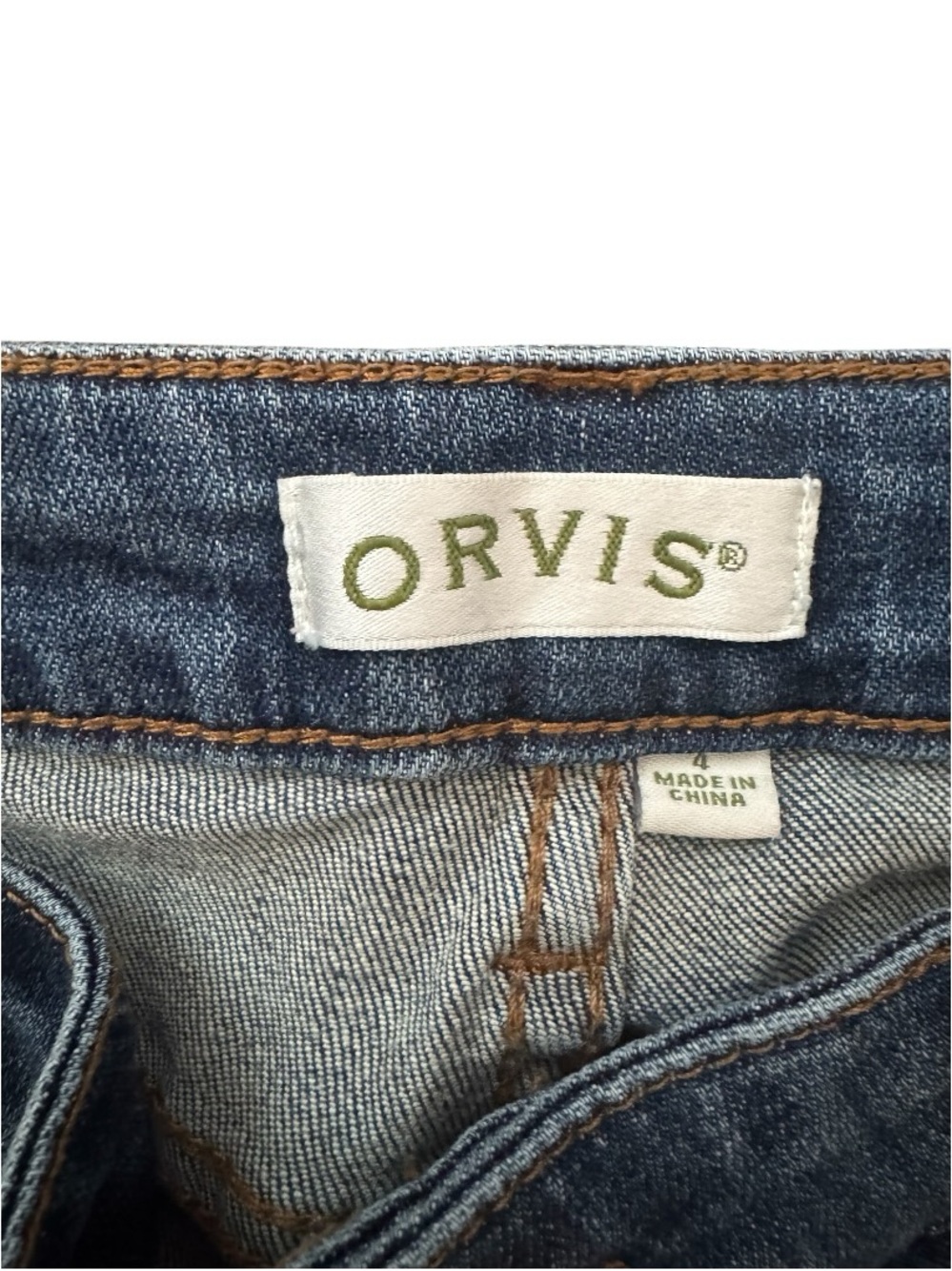 Orvis Women's Straight-Leg Jeans in Medium Wash Blue - Picture 5 of 6